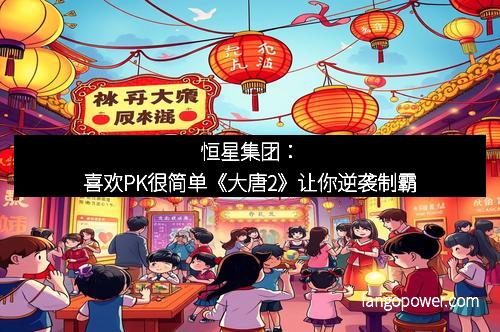 恒星集团：喜欢PK很简单《大唐2》让你逆袭制霸